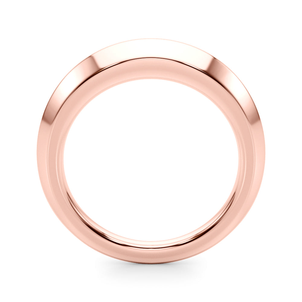 Knife Edge Wedding Gold Band