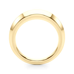 Knife Edge Wedding Gold Band