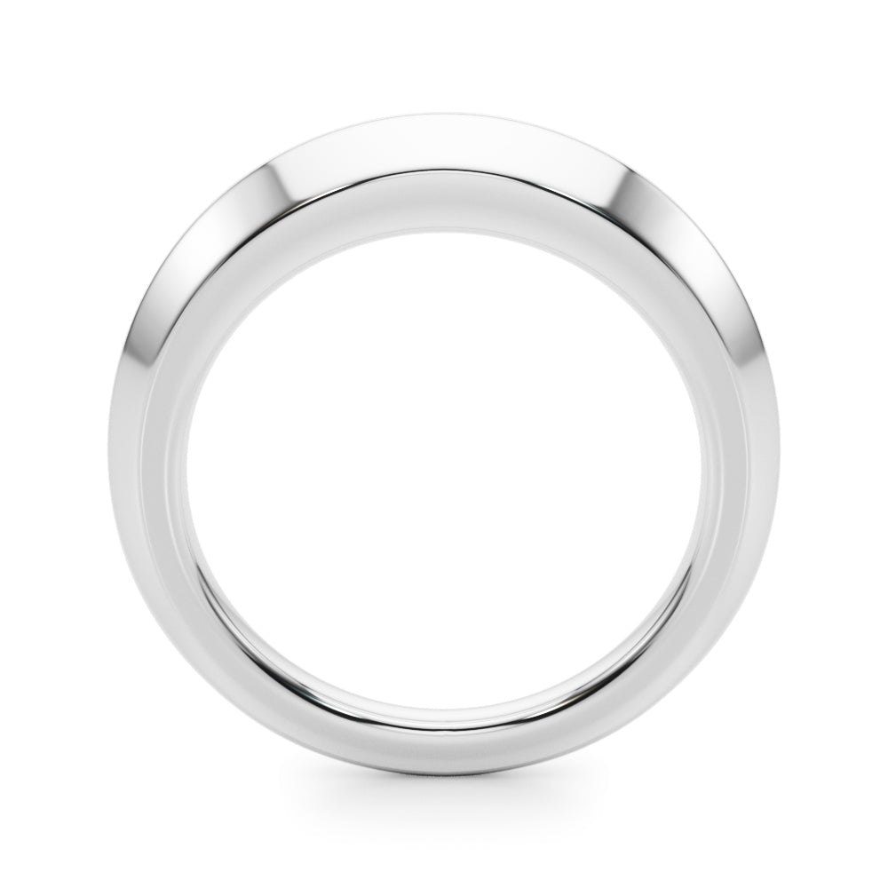 Knife Edge Wedding Gold Band