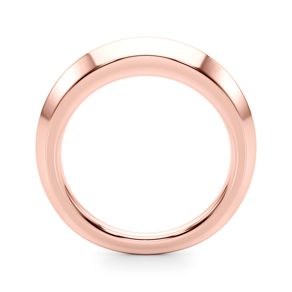 Plain Knife Edge Wedding Gold Band