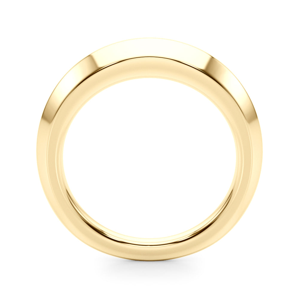 Plain Knife Edge Wedding Gold Band