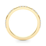 Contemporary Half Eternity Ring in Gold & Platinum