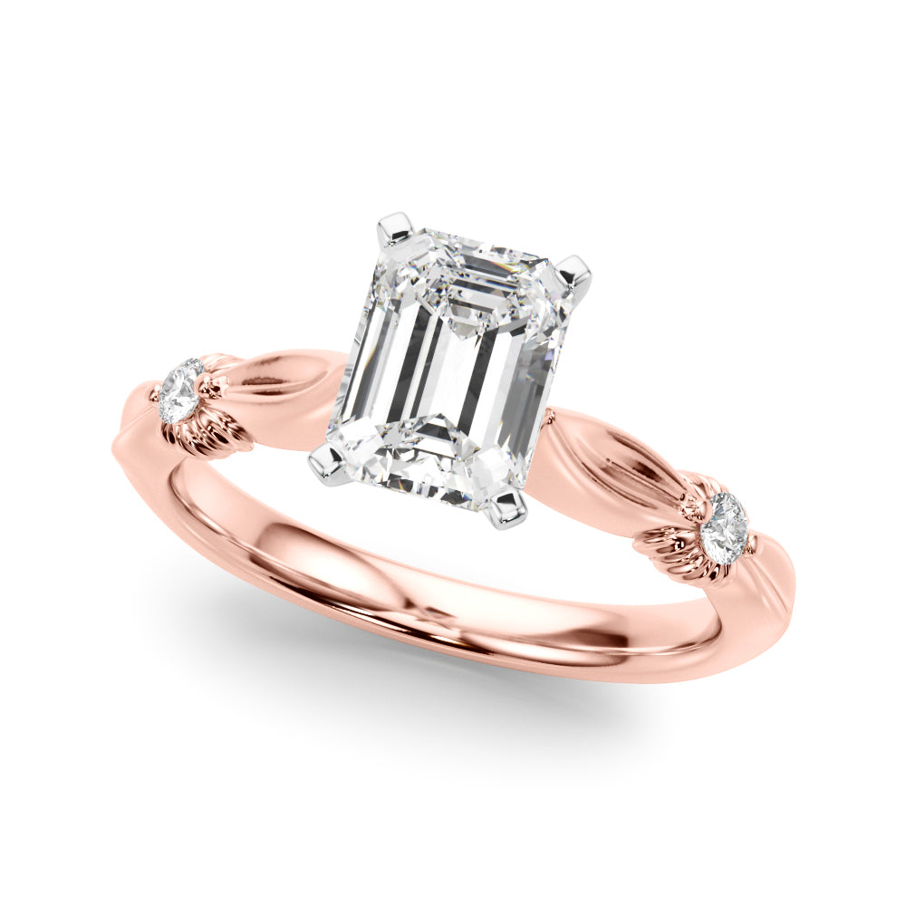 Luxe Infinity Dia Engagement Ring Round Diamond Engagement Ring — 9K/18K Gold & Platinum