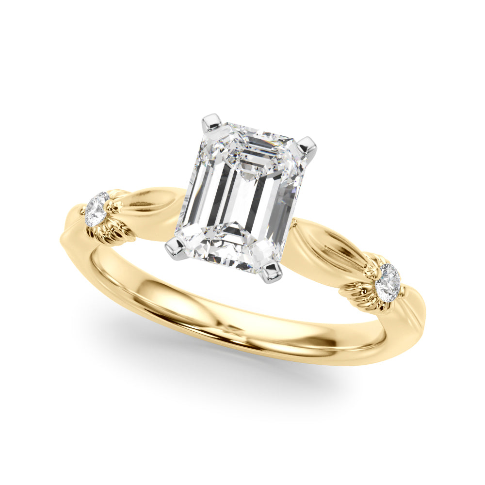 Luxe Infinity Dia Engagement Ring Round Diamond Engagement Ring — 9K/18K Gold & Platinum
