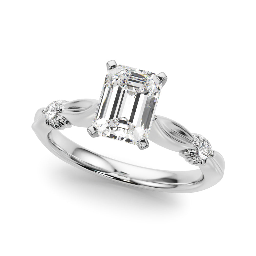 Luxe Infinity Dia Engagement Ring Round Diamond Engagement Ring — 9K/18K Gold & Platinum