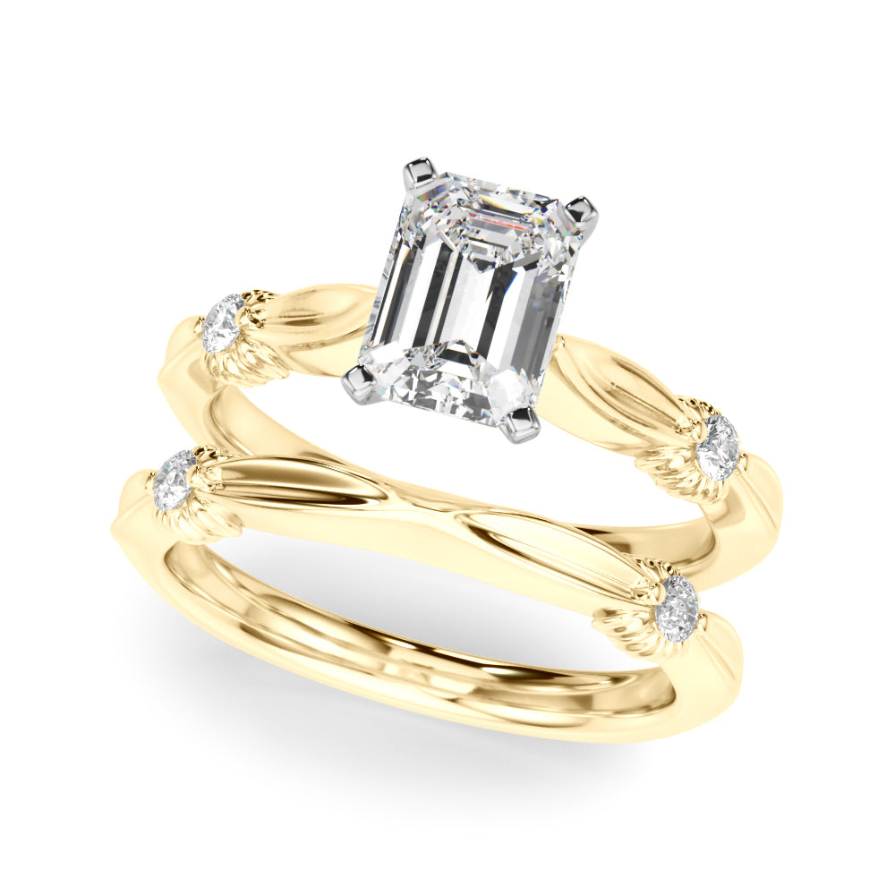 Luxe Infinity Dia Engagement Ring Round Diamond Engagement Ring — 9K/18K Gold & Platinum