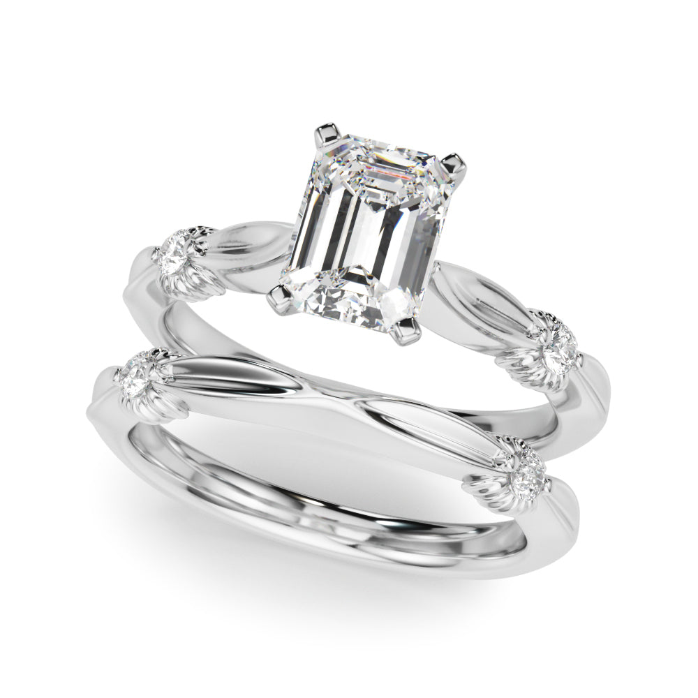 Luxe Infinity Dia Engagement Ring Round Diamond Engagement Ring — 9K/18K Gold & Platinum
