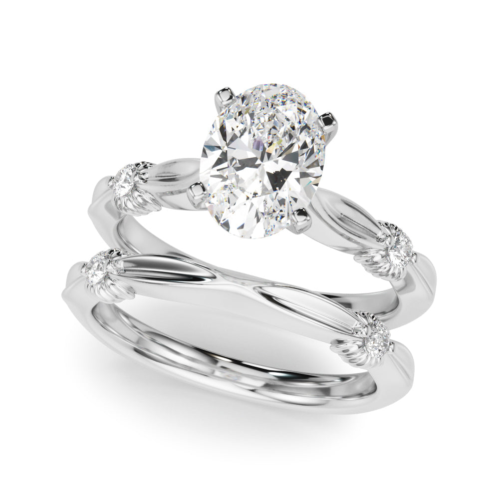 Luxe Infinity Dia Engagement Ring Round Diamond Engagement Ring — 9K/18K Gold & Platinum
