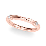 Infinity Half Eternity Ring in Gold & Platinum