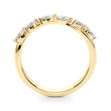 Marquise Half Eternity Ring in Gold & Platinum