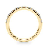 Straight Diamond Half Eternity Ring in Gold & Platinum