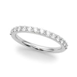 Straight Diamond Half Eternity Ring in Gold & Platinum