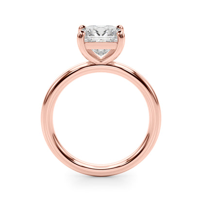 Lab-Grown Princess Cut Diamond Four Prong Solitaire Engagement Ring