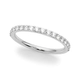 Straight Diamond Half Eternity Ring in Gold & Platinum