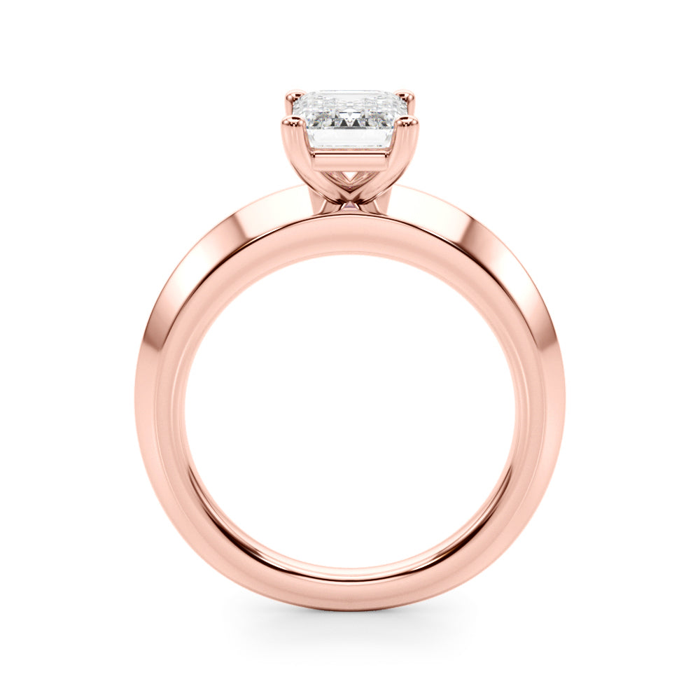 Romantic Ov Center Mq & Rd Sides Oval Diamond Engagement Ring — 9K/18K Gold & Platinum