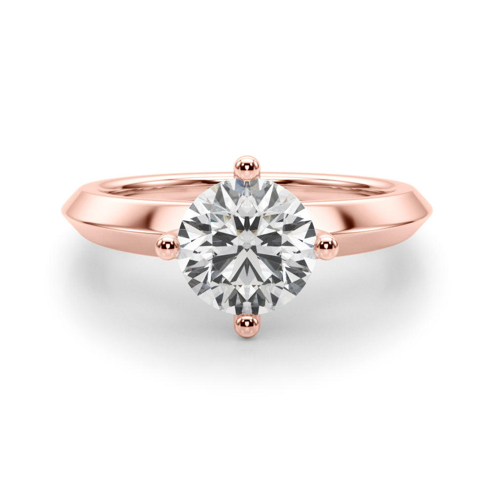 Romantic Ov Center Mq & Rd Sides Oval Diamond Engagement Ring — 9K/18K Gold & Platinum
