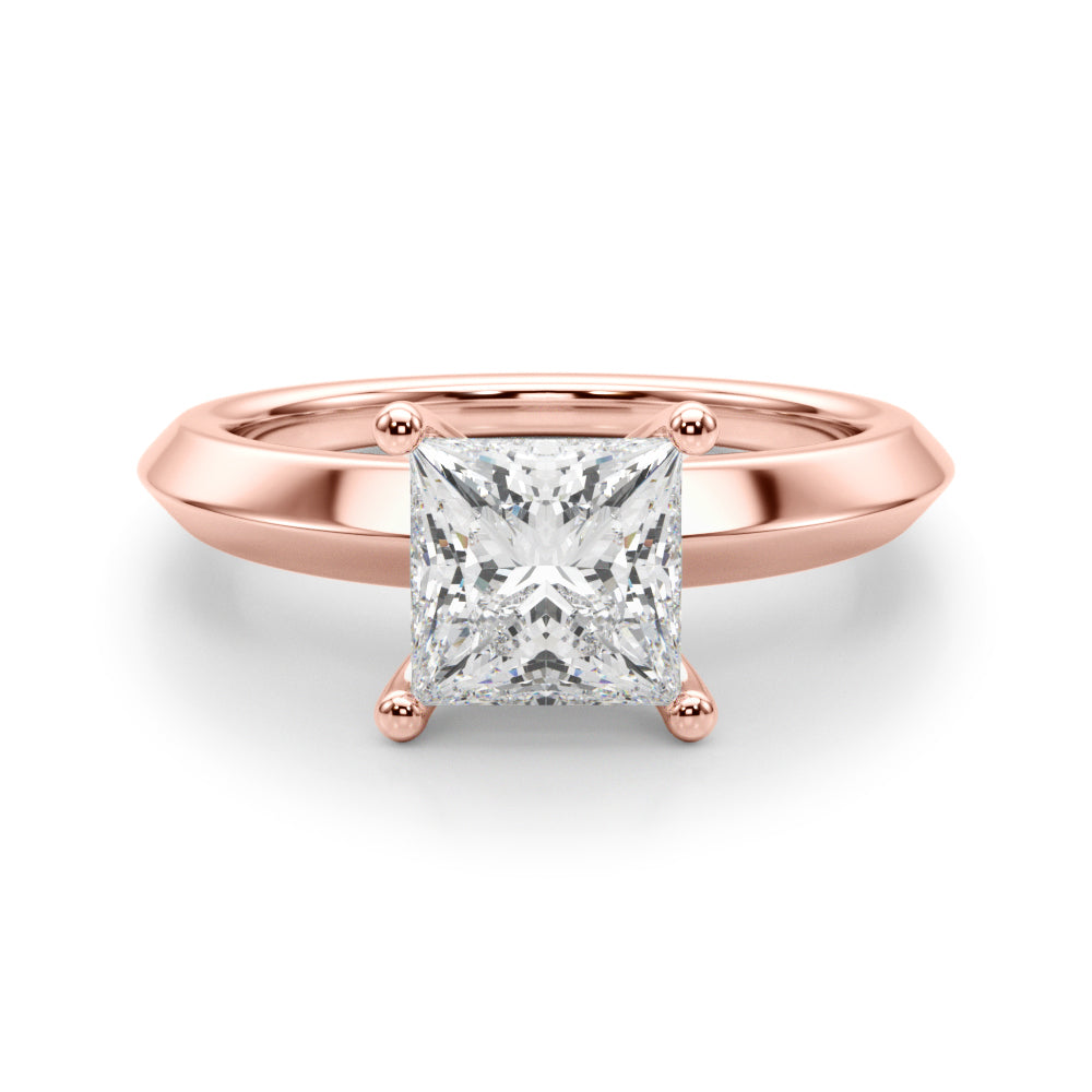 Romantic Ov Center Mq & Rd Sides Oval Diamond Engagement Ring — 9K/18K Gold & Platinum