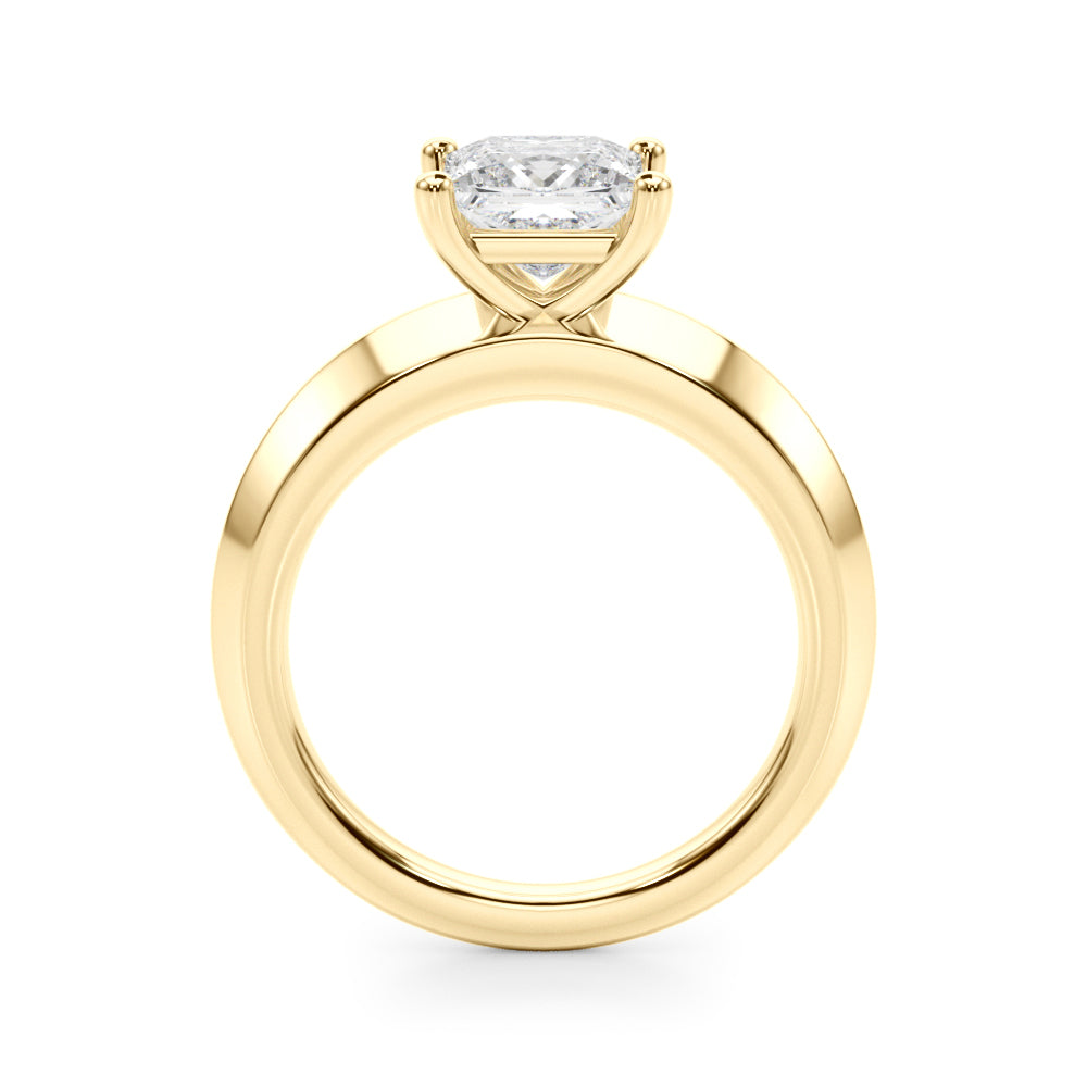 Romantic Ov Center Mq & Rd Sides Oval Diamond Engagement Ring — 9K/18K Gold & Platinum