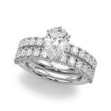 Cherished Sidestone Round Diamond Engagement Ring — 9K/18K Gold & Platinum