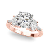 Iconic Tapered Baguette Sides Oval Diamond Engagement Ring — 9K/18K Gold & Platinum