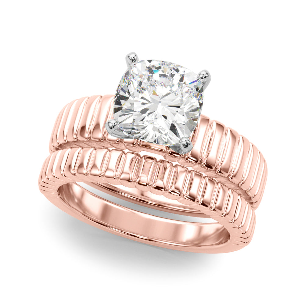 Exquisite Solitaire Round Diamond Engagement Ring — 9K/18K Gold & Platinum