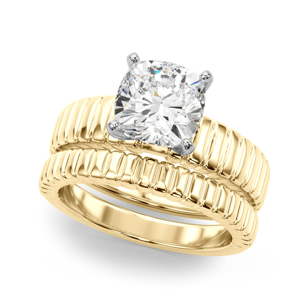 Exquisite Solitaire Round Diamond Engagement Ring — 9K/18K Gold & Platinum