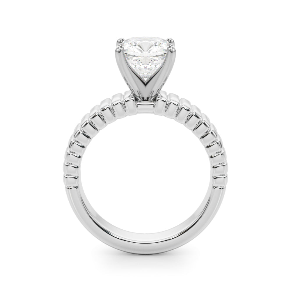 Exquisite Solitaire Round Diamond Engagement Ring — 9K/18K Gold & Platinum