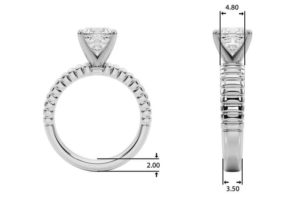 Exquisite Solitaire Round Diamond Engagement Ring — 9K/18K Gold & Platinum