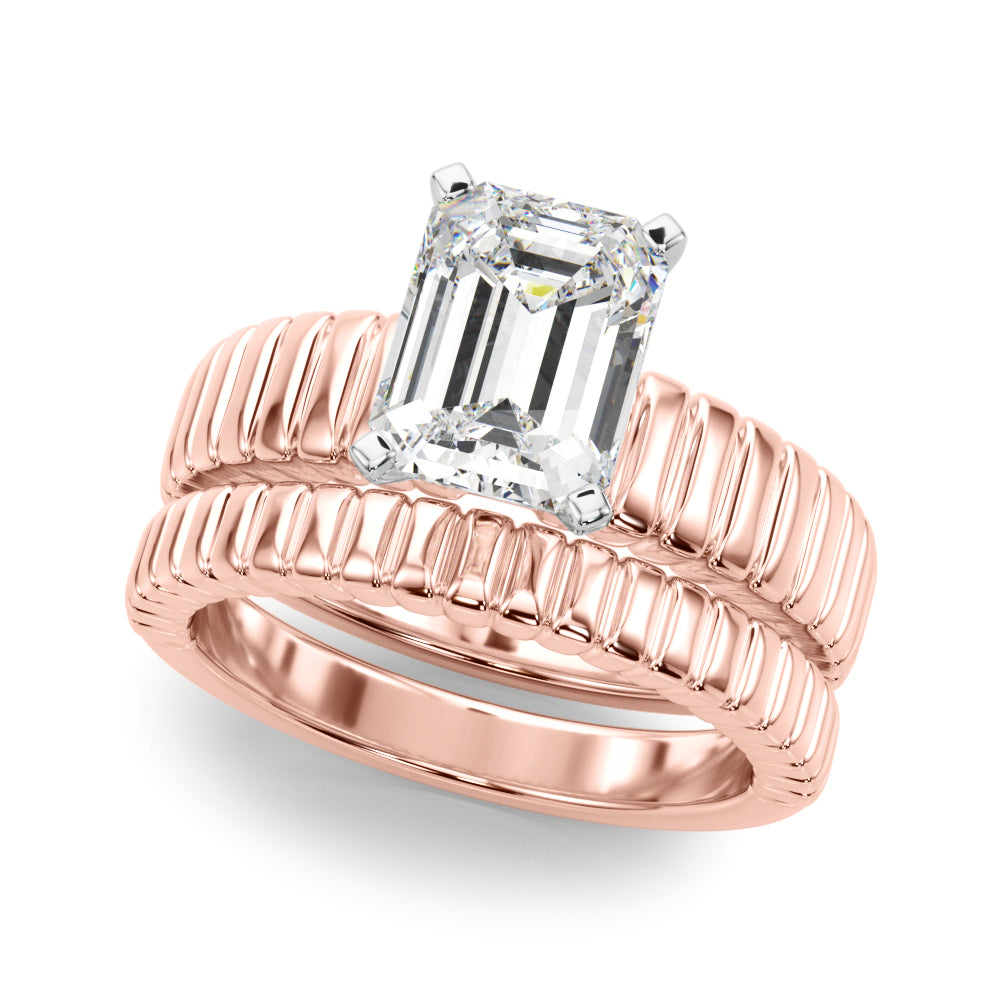 Exquisite Solitaire Round Diamond Engagement Ring — 9K/18K Gold & Platinum