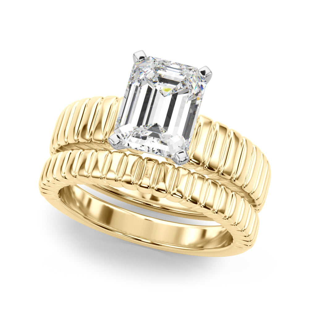 Exquisite Solitaire Round Diamond Engagement Ring — 9K/18K Gold & Platinum