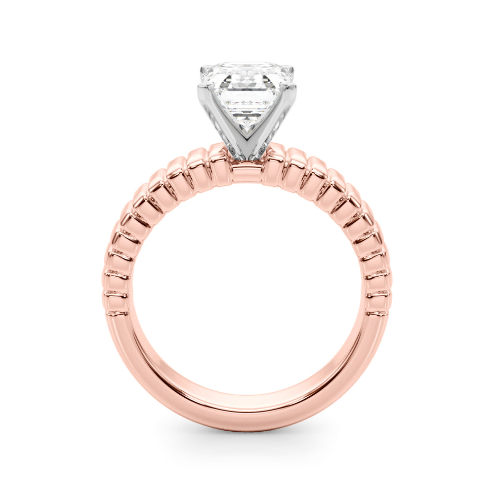 Exquisite Solitaire Round Diamond Engagement Ring — 9K/18K Gold & Platinum