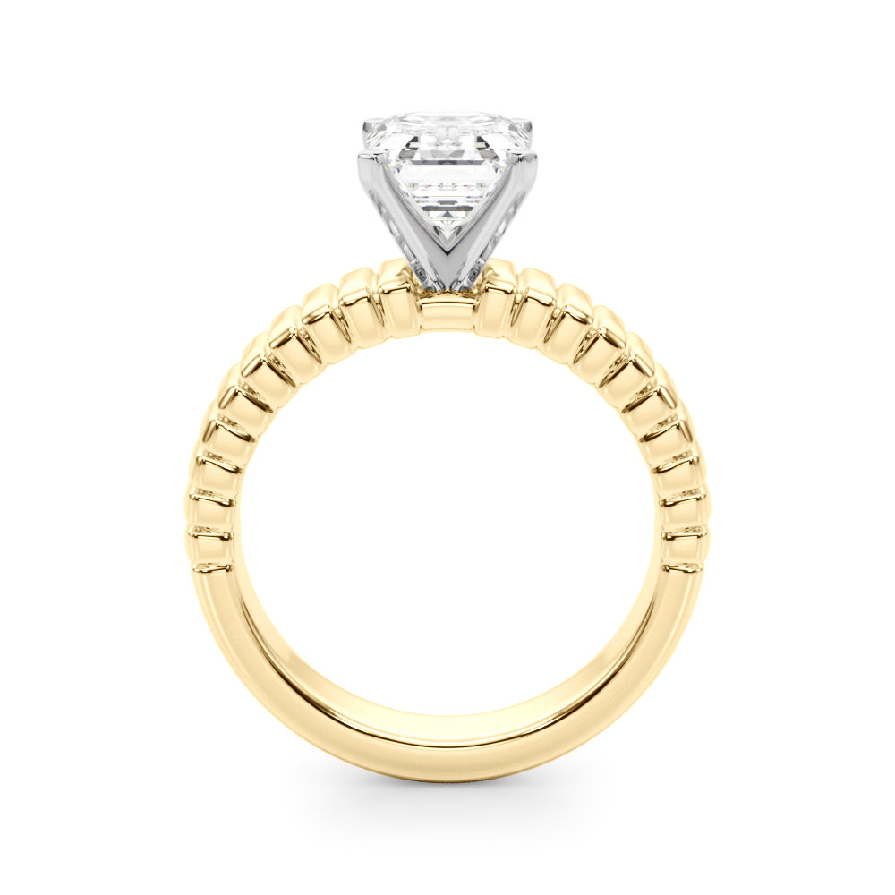 Exquisite Solitaire Round Diamond Engagement Ring — 9K/18K Gold & Platinum