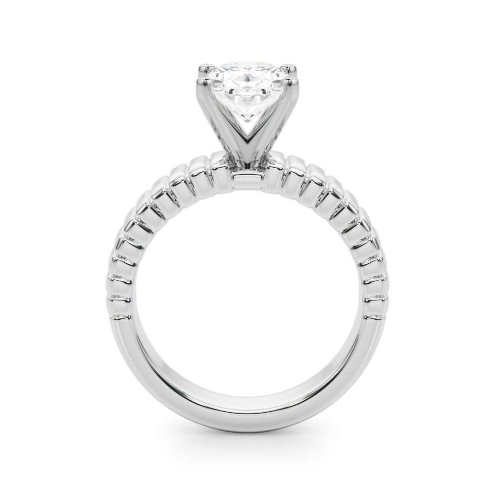 Exquisite Solitaire Round Diamond Engagement Ring — 9K/18K Gold & Platinum