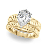 Exquisite Solitaire Round Diamond Engagement Ring — 9K/18K Gold & Platinum