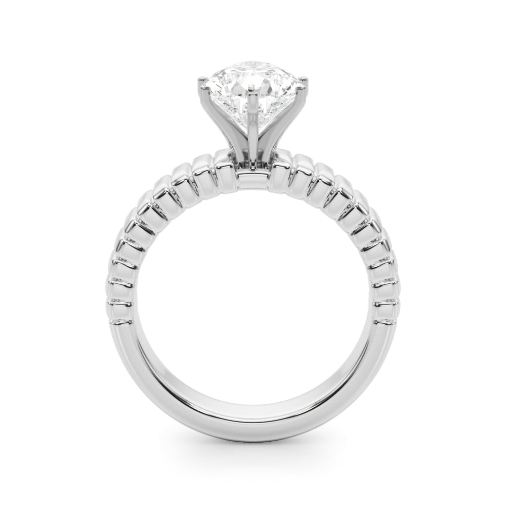 Exquisite Solitaire Round Diamond Engagement Ring — 9K/18K Gold & Platinum