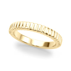 Textured Wedding Gold Band
