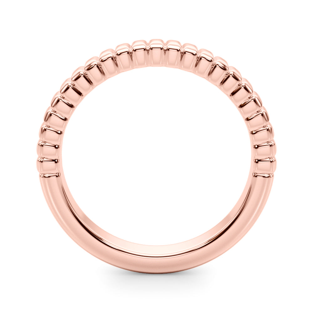 Textured Wedding Gold Band