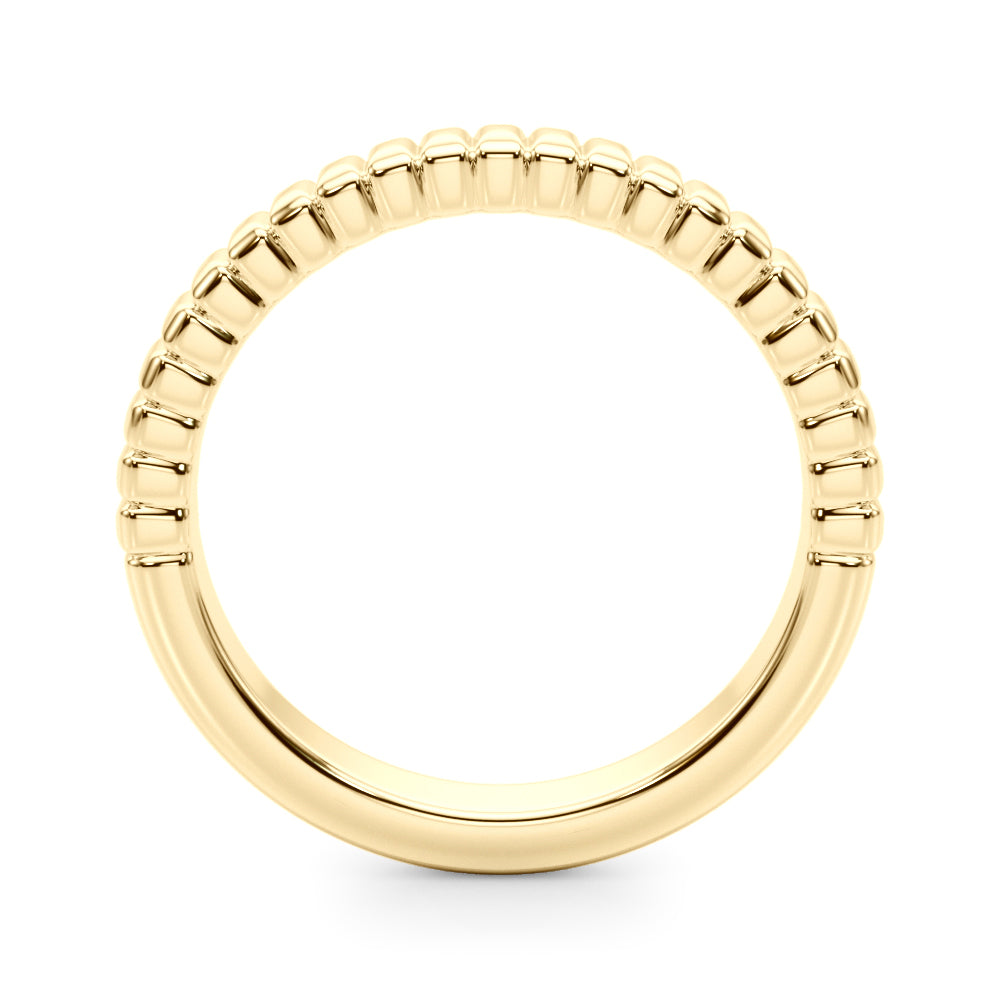 Textured Wedding Gold Band
