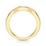 Vintage Inspired Half Eternity Ring in Gold & Platinum