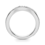 Vintage Inspired Half Eternity Ring in Gold & Platinum