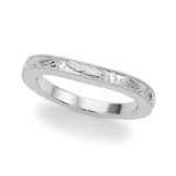 Vintage Inspired Half Eternity Ring in Gold & Platinum