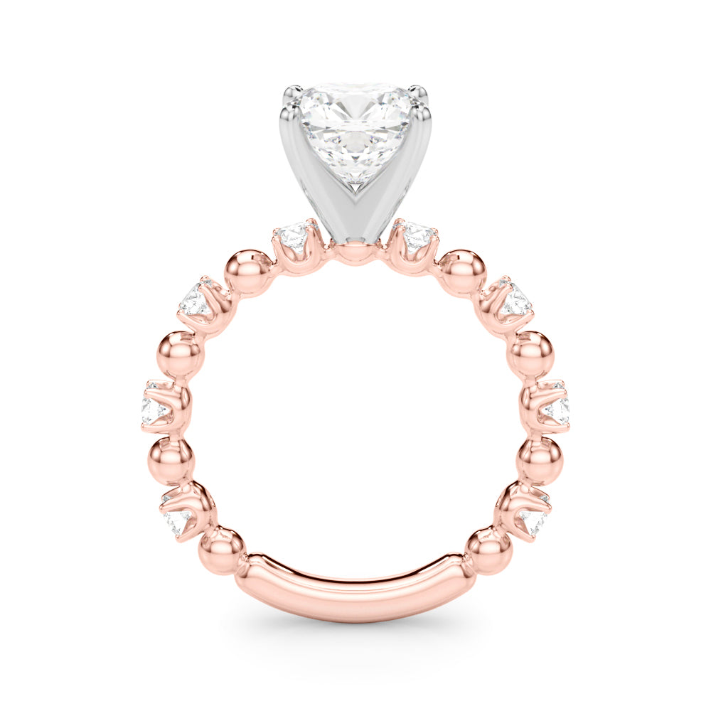 Eternal Sidestone Round Diamond Engagement Ring — 9K/18K Gold & Platinum