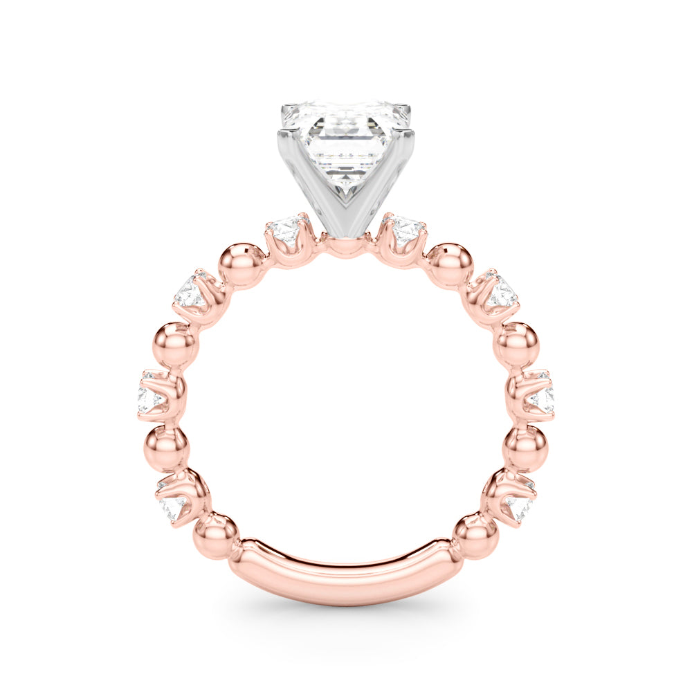 Eternal Sidestone Round Diamond Engagement Ring — 9K/18K Gold & Platinum