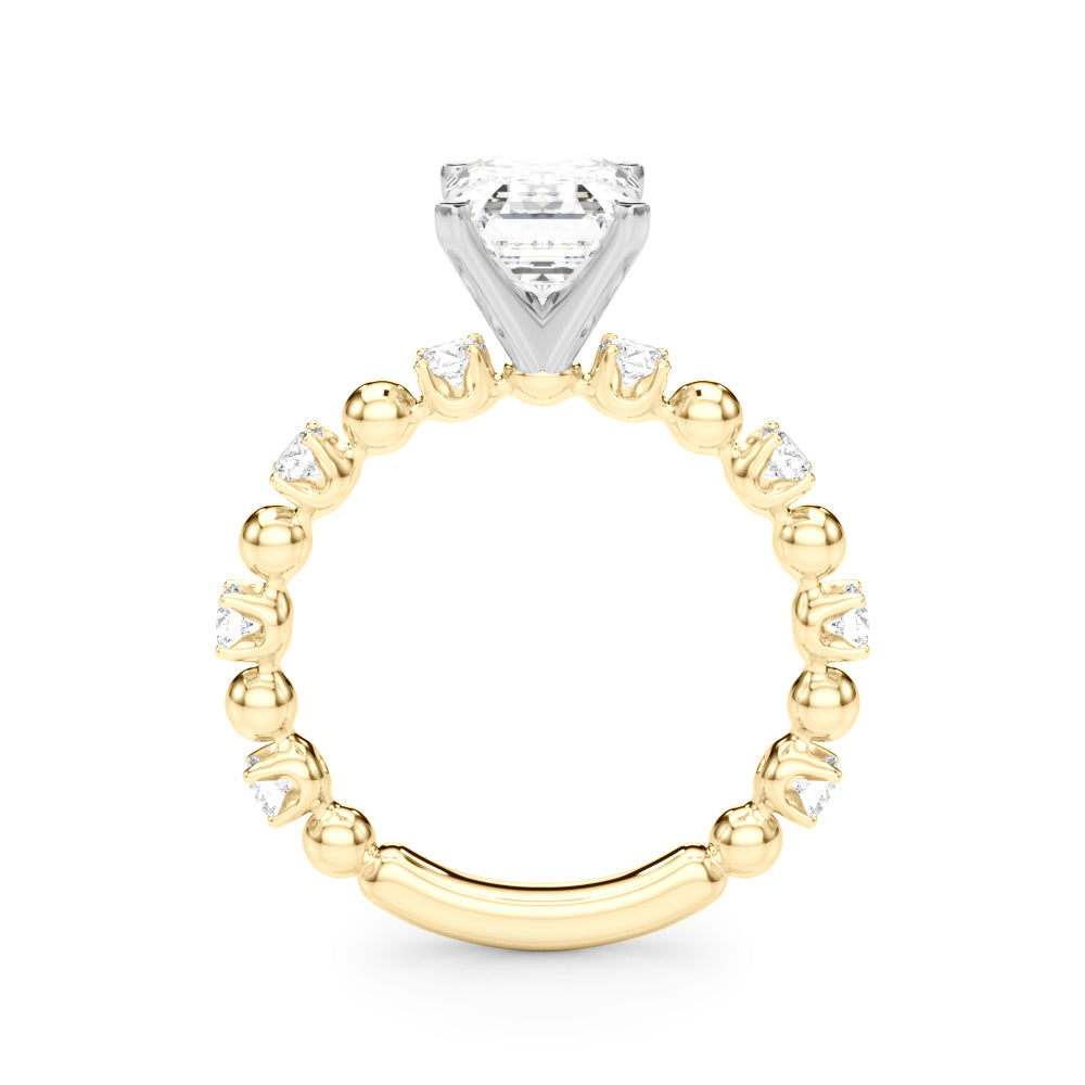 Eternal Sidestone Round Diamond Engagement Ring — 9K/18K Gold & Platinum