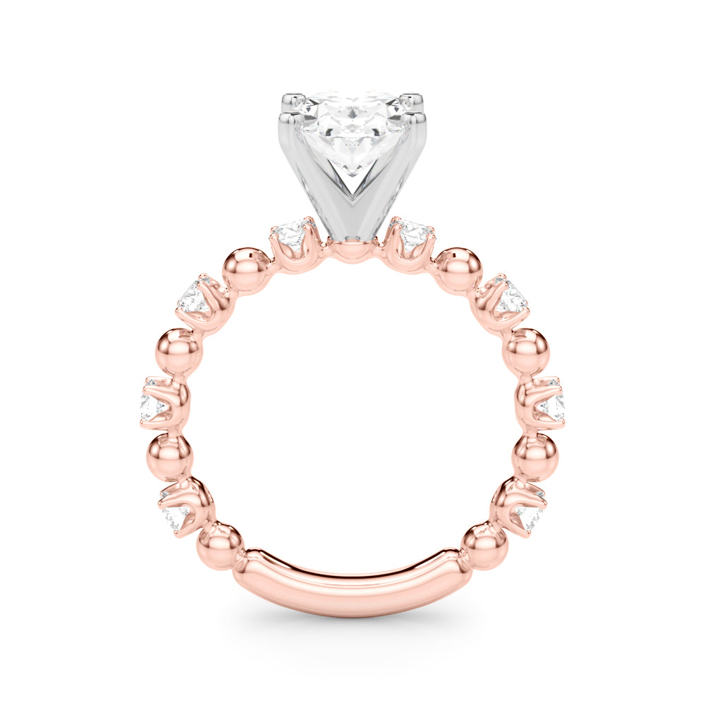 Eternal Sidestone Round Diamond Engagement Ring — 9K/18K Gold & Platinum