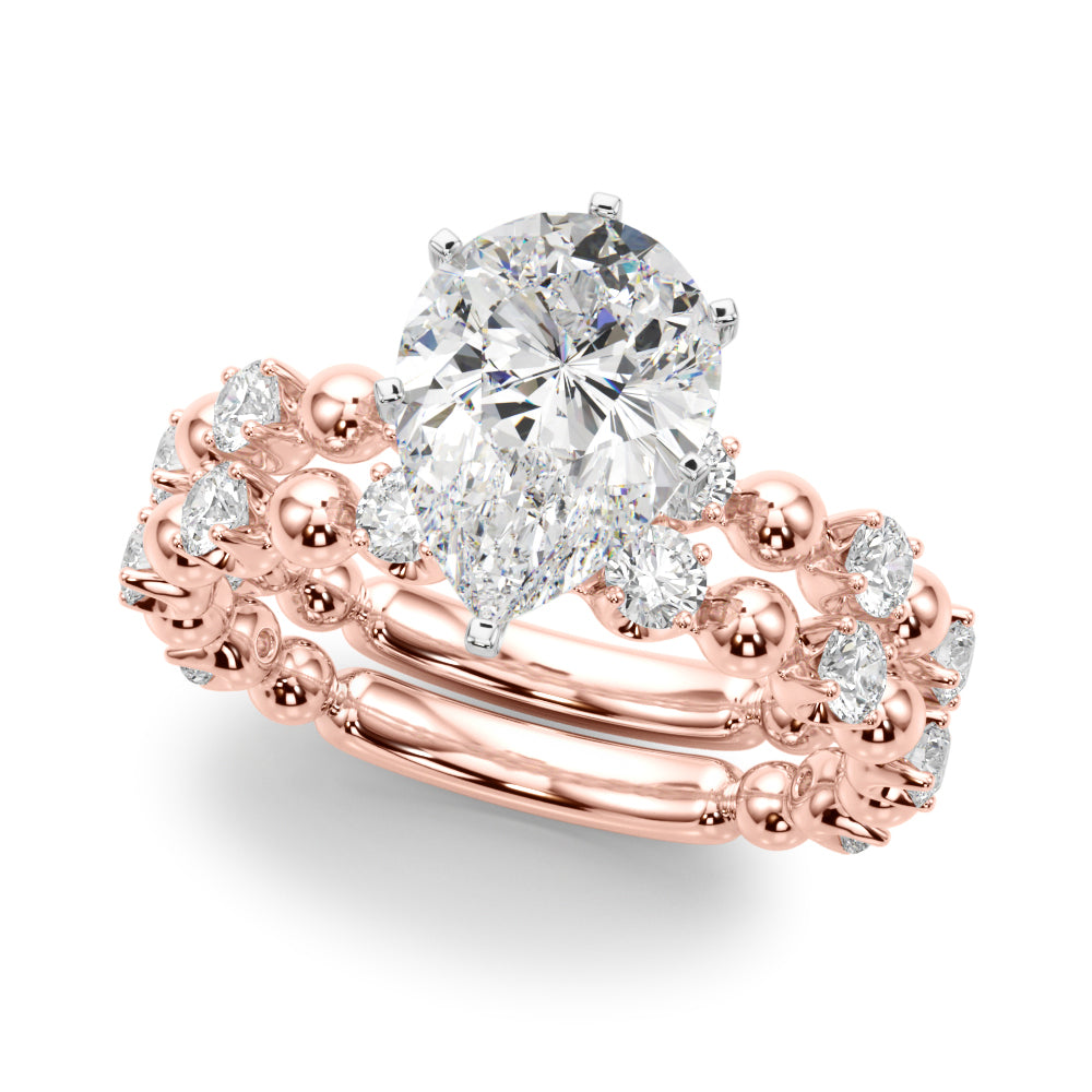 Eternal Sidestone Round Diamond Engagement Ring — 9K/18K Gold & Platinum