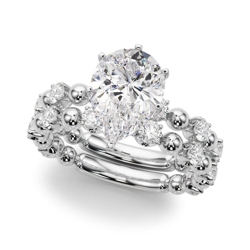 Eternal Sidestone Round Diamond Engagement Ring — 9K/18K Gold & Platinum
