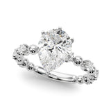Eternal Sidestone Round Diamond Engagement Ring — 9K/18K Gold & Platinum