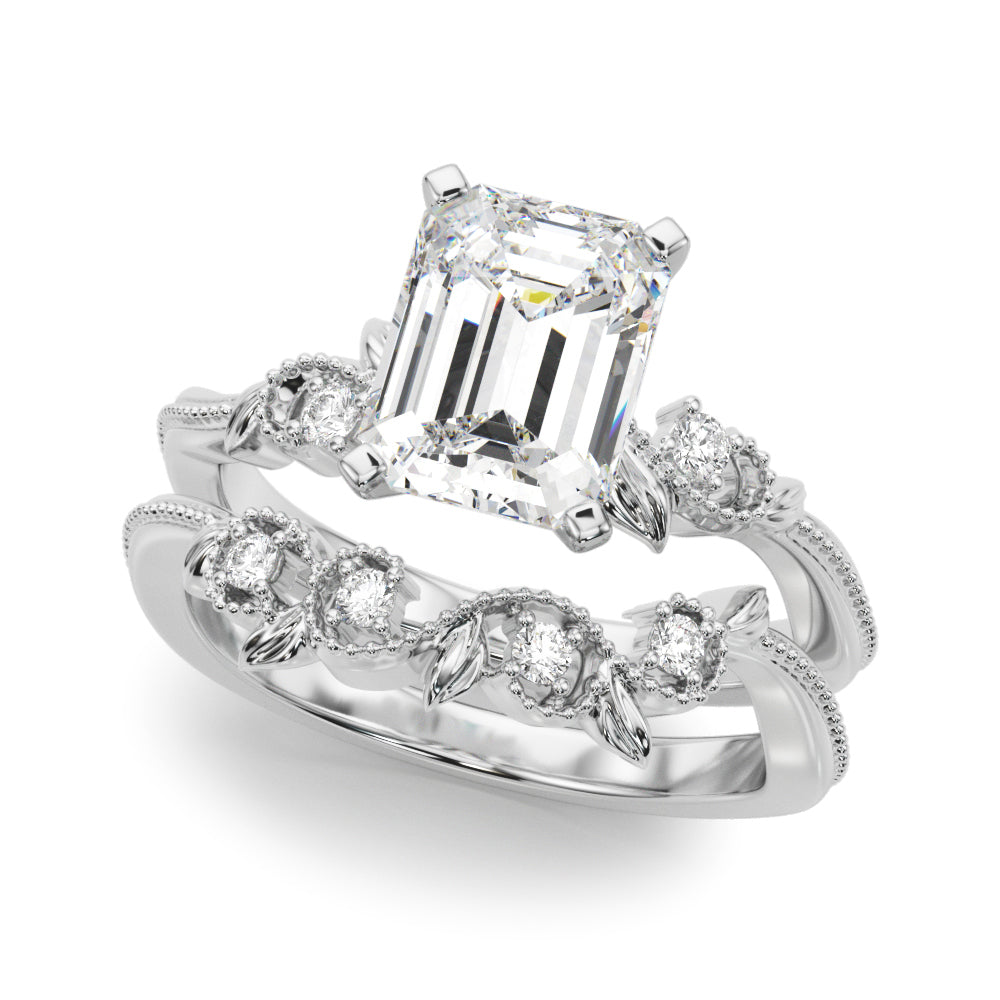 Graceful Center Engagement Ring Oval Diamond Engagement Ring — 9K/18K Gold & Platinum