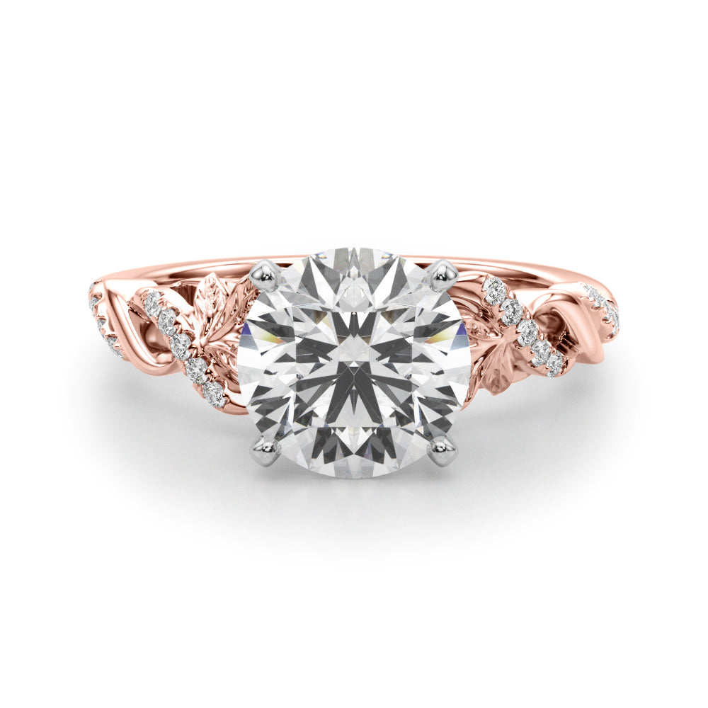 Dazzling Center Oval Diamond Engagement Ring — 9K/18K Gold & Platinum